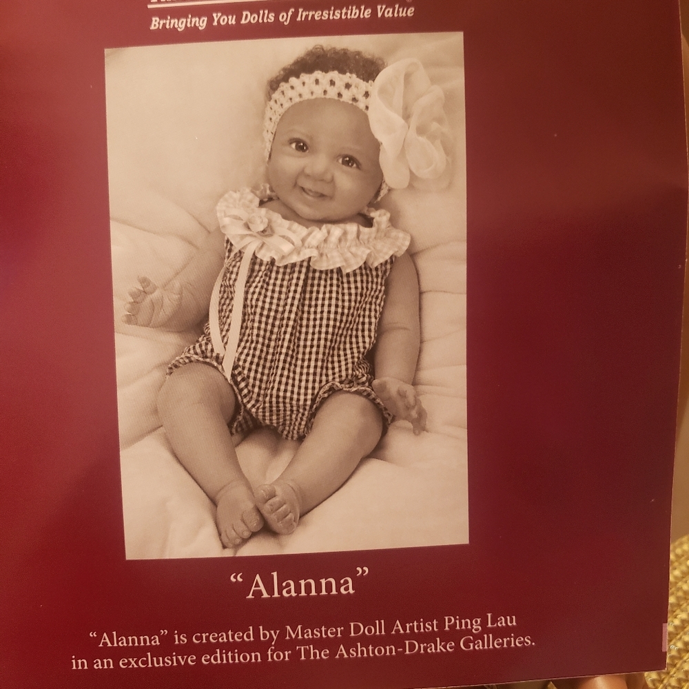 ASHTON-DRAKE GALLERIES "ALANNA" DOLL - Picture 2 of 6